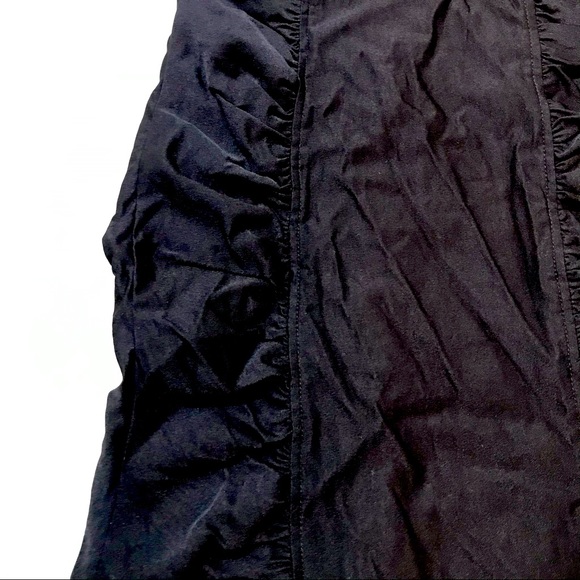 Black rushed pencil skirt - Picture 2 of 2